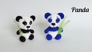 🌸How to crochet a little PANDA // Amigurumi Bear