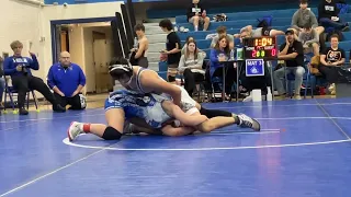 2-10-24 126 5th place match #1 Maya Garcia vs Lewis County