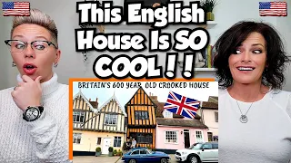 American Couple Reacts: BRITAIN'S 600 YEAR OLD CROOKED HOUSE! Lavenham Tour Too! FIRST TIME REACTION