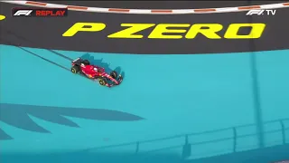 Charles Leclerc crashes | FP2 Miami GP