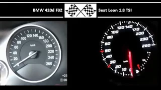 BMW 420d F32 VS. Seat Leon 1.8 TSI - Acceleration 0-100km/h