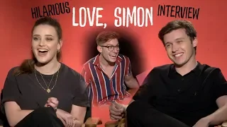 Nick Robinson & Katherine Langford Love, Simon HILARIOUS interview | Heartbreaks & gay love | AD