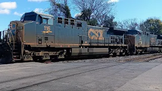 CSXT 116 leads CSX E320 at Devine Jct Columbia SC