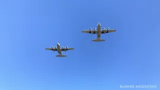 Desfile aéreo completo por el Dia de la Fuerza Aérea Argentina en la BAM Morón - 4K - 11/08/2021