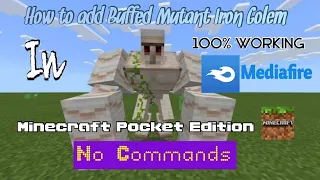 How to spawn Buffed Iron Golem/Mutant Iron Golem in MCPE || Without any commands || Aman Gaming