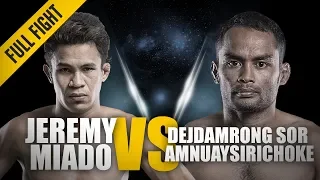 ONE: Full Fight | Jeremy Miado vs. Dejdamrong sor Amnuaysirichoke | Stunning Knockout | March 2018