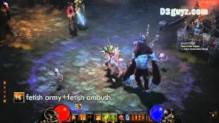 Diablo3-Колдун-умение-Армия фетишей+Засада фетишей