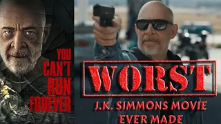 J.K. Simmons WORST MOVIE BY FAR | "You Cant Run Forever" A Boring Nonsensical Excuse OF A Film | CR
