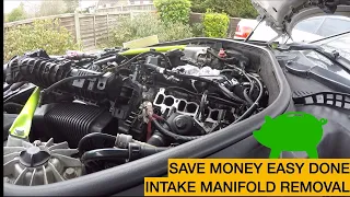 BMW 520d F10  Intake manifold removal step by step