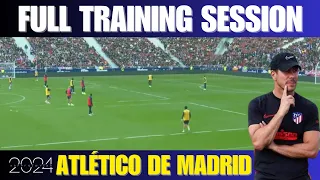 Diego Simeone / Full Training Session / Passing Drills / 1vs1 / Tactical Drills