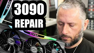 EVGA 3090 Red light No power Repair