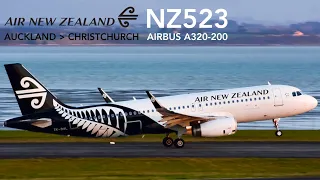 Air New Zealand NZ523 : Flying from Auckland to Christchurch