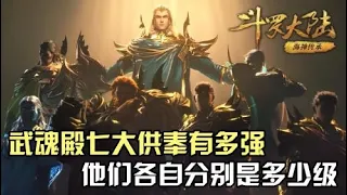 斗罗大陆：武魂殿七大供奉有多强？他们各自分别是多少级？