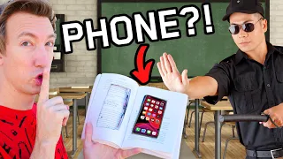 Testing VIRAL TikTok Life Hacks how to Sneak my Phone into School