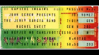 Jerry Shabbos: Jerry Garcia Band 03.01.1980 Passaic, NJ Early Show FM