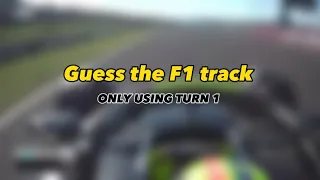 Guess the F1 track! - Only the first turn!