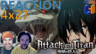 THE NEW JAW TITAN!! | Attack On Titan 4x27 "Retrospective" | REACTION