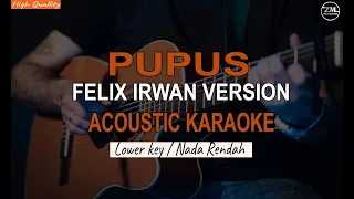 Acoustic Karaoke - Pupus - Dewa 19 - (nada cowok rendah)