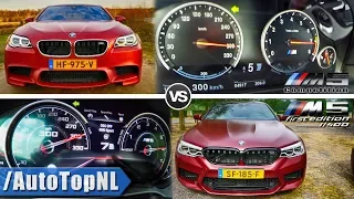 BMW M5 F90 vs BMW M5 F10 | 300km/h ACCELERATION TOP SPEED BATTLE & AUTOBAHN POV by AutoTopNL