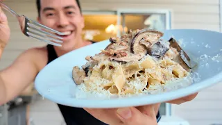 Cooking Mushroom Pasta From Scratch!