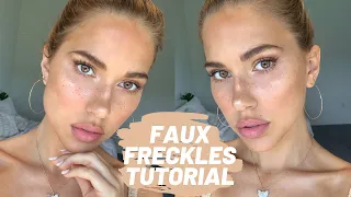 EASY FAUX FRECKLES TUTORIAL // KARA DEL TORO