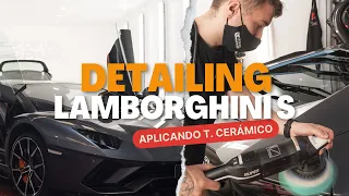 Car Detailing and Ceramic Treatment in Lamborghini Aventador S-I look Magnificent! - Detailpark.com