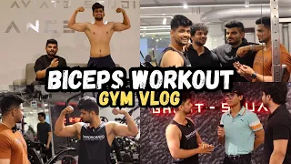 BICEPS WORKOUT WITH GHOST SQUAD IN AVIATE GYM |BODYBUILDING PREP VLOG#1| |CHENNAI FIT CITY|