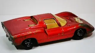 Matchbox restoration Porsche 910 No. 68, resorak renovation, toy car makeover diecast