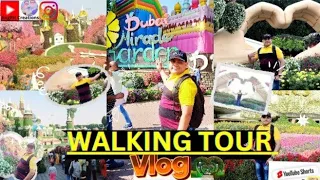 Miracle Garden Dubai 2024|Walking Full Tour Vlog|The World's largest Natural Flower Garden|#uaevlogs