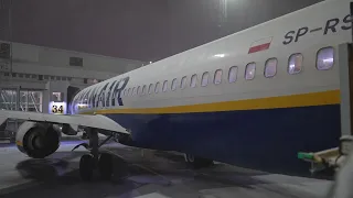 Sweden, Stockholm, Arlanda Airport, boarding RYANAIR airplane to Wrocław