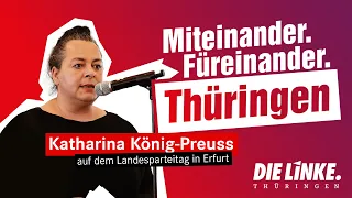 Rede von Katharina König-Preuss auf dem Landesparteitag in Erfurt (Sept. 2023)