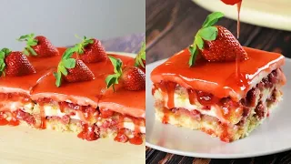 Strawberry cake: fresh and spongy!