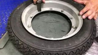 Vintage Vespa Tire Change