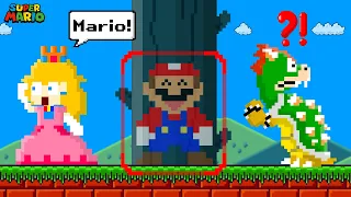 Super Mario Bros. But Every Seed Makes Mario Phases Through Walls! | Game Animation