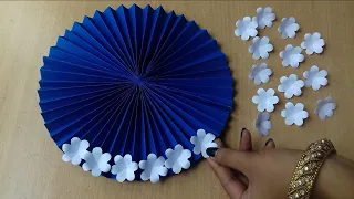 Easy And Beautiful Paper Flower Wall Hanging Idea | Wall Decor Idea @craftgallery96