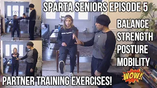 Older Adults Partner Training Exercises (Preview) Sparta Senior Episode 5! Balance | Strength | Fun