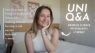 UNI Q&A | from a unimelb science (psychology) student - preparation, workload, balance, friends 💭