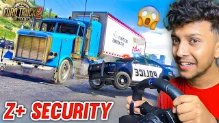 MERCEDES TRUCK DELEVERY WITH Z+ SECURITY 😱 Euro Truck Simulator 2 | LOGITECH G29