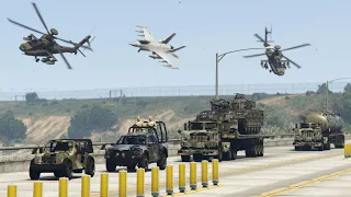 The Fighter Jets Attack on Military Oil Tanker | GTA 5