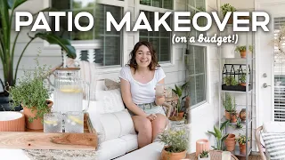 SMALL PATIO MAKEOVER | Beautiful Outdoor Decorating Ideas (DIY & Budget-Friendly!) ☀️