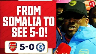 All The Way From Somalia To See 5-0! | Arsenal 5-0 Chelsea