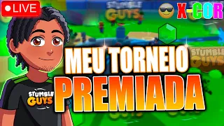 TORNEIO DO SEDNEM21 SALA PREMIADA  🌈 X - COR🌈 😎 STUMBLE GUYS AO VIVO  😎  JOGANDO COM INSCRITOS