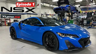 2022 Acura NSX Type-S Series - Installing Pride Downpipes | Science of Speed Exhaust (E1)