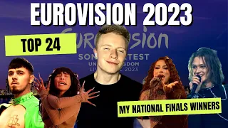 TOP 24 | MY PERSONAL NATIONAL SELECTIONS WINNERS | EUROVISION 2023