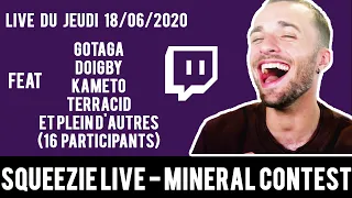 Twitch Squeezie - La Grosse Soirée Mineral Contest V2 avec Gotaga, Terracid, Doigby et plein d'autre