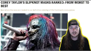 REACTING TO REVOLVER MAGAZINES COREY TAYLOR MASK RANKING