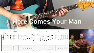 Pixies - Here Comes Your Man (guitar cover with tabs & chords)