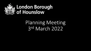 Planning Meeting 3rd March 2022