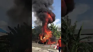 Proses pembakaran Naga Sejahtera , Cap Go Meh Pontianak 2023