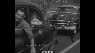 New York City in the mid 1950's.  Excellent rushes in this archive film number 1024119